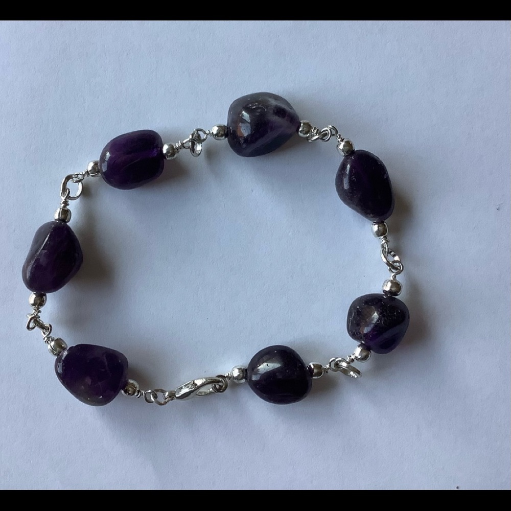 Natural Amethyst Bracelet